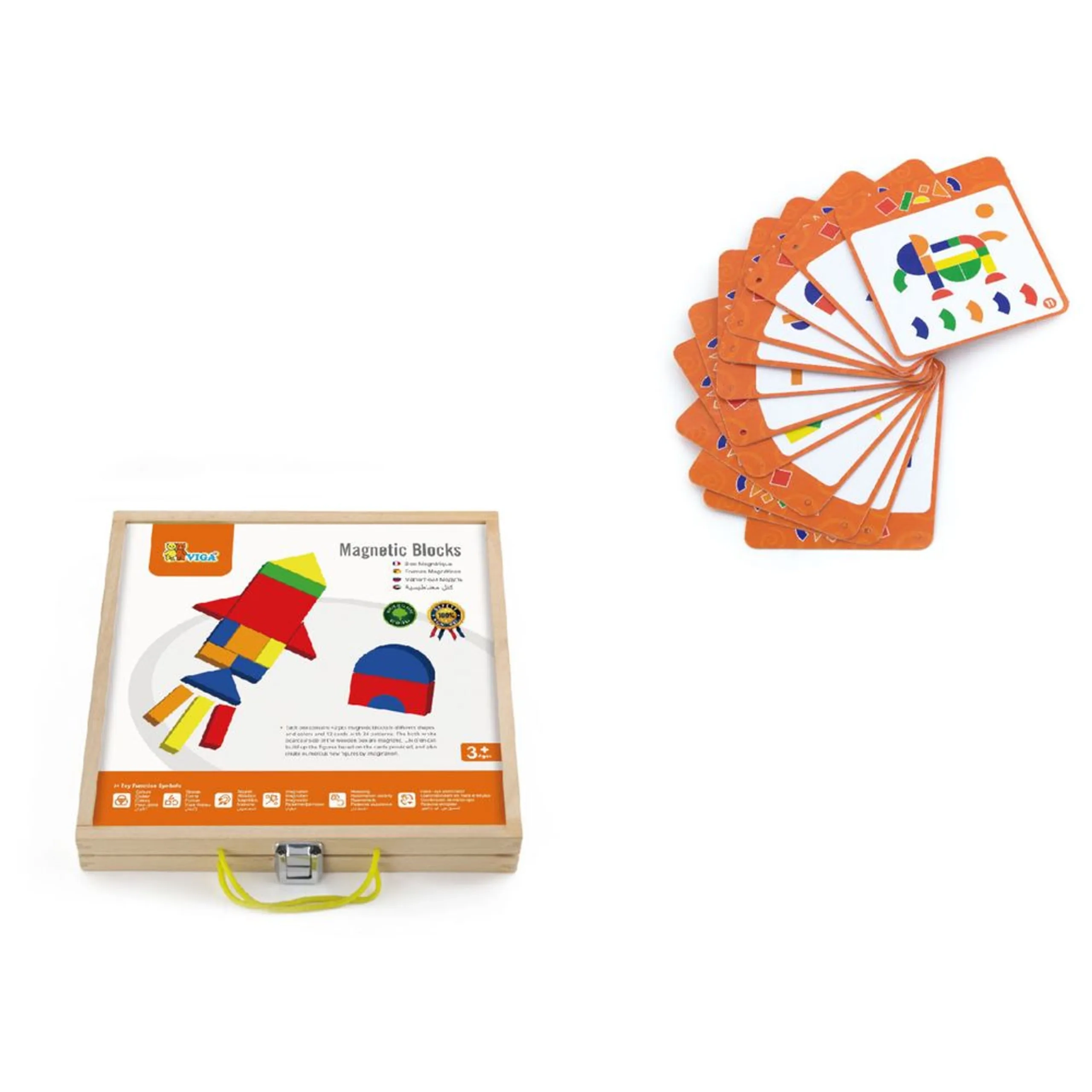 Magnetic Blocks Puzzle - 42 pcs