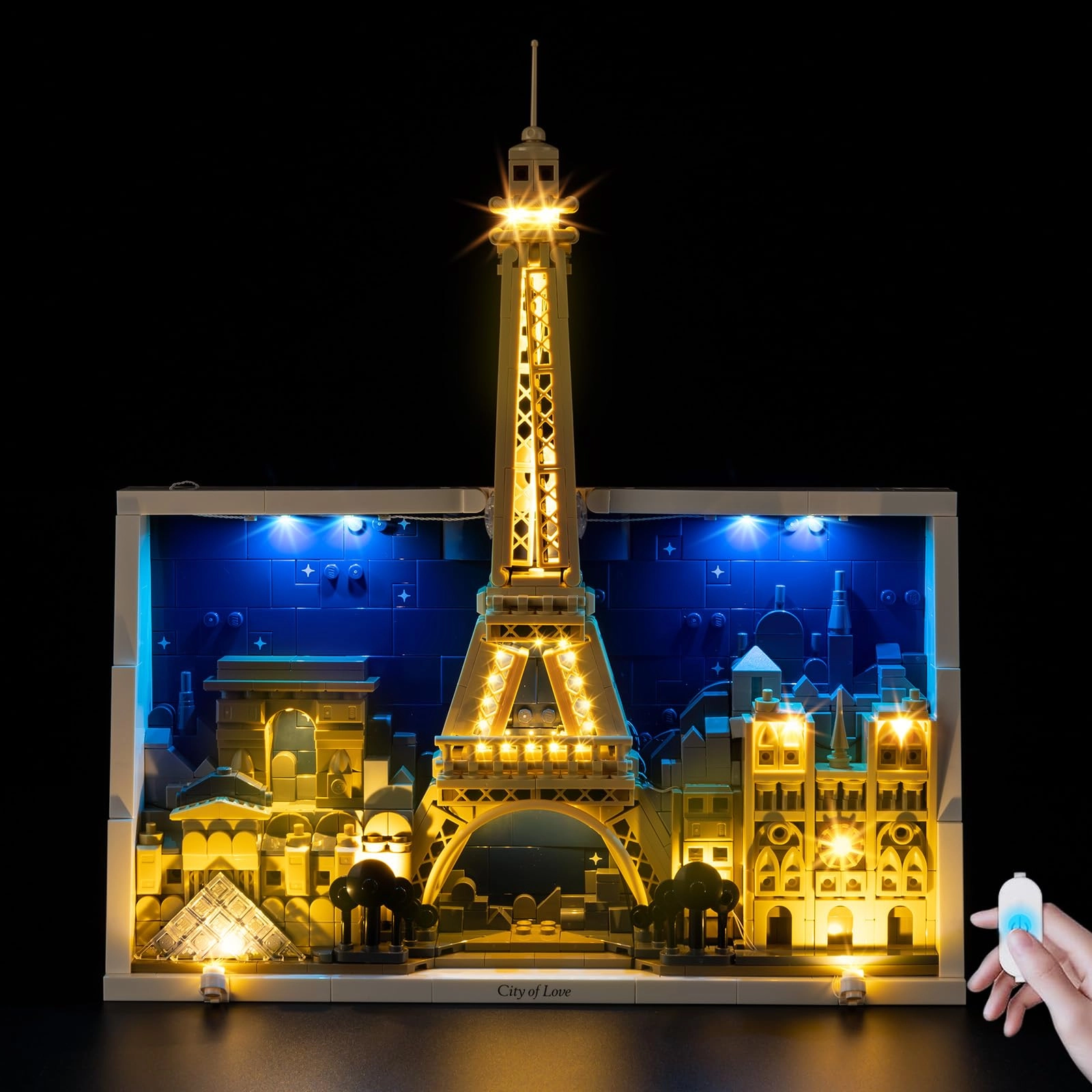 BrickSoul Light Kit for 21064 Paris - ON/Off & Dimmer Switch Hidden Cable