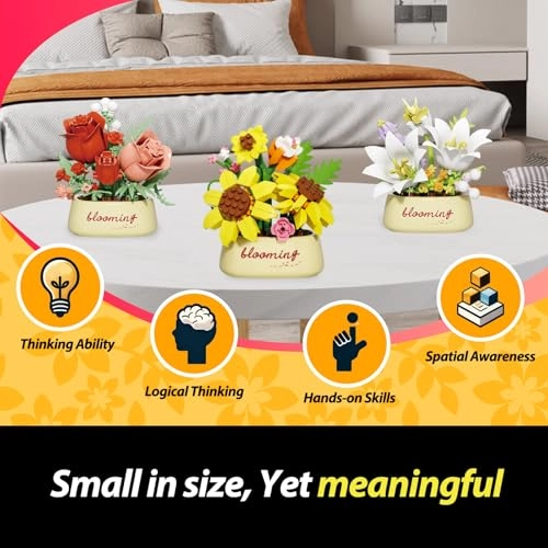 Flower Bouquet Mini Building Blocks - 170 pcs