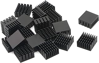 JIUWU Small Mini Heatsink Kit - 20 x 20 x 10mm Aluminium Pack of 30