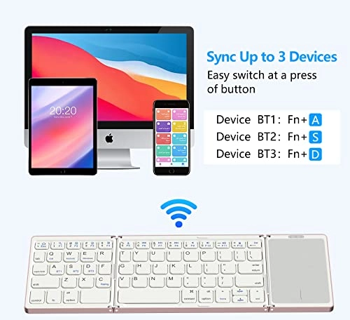 Foldable Bluetooth Keyboard - EN Wireless