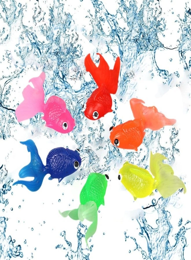 Aquatic Sea Animal Fish Figurines - 12 Pc Baby Bath Toys