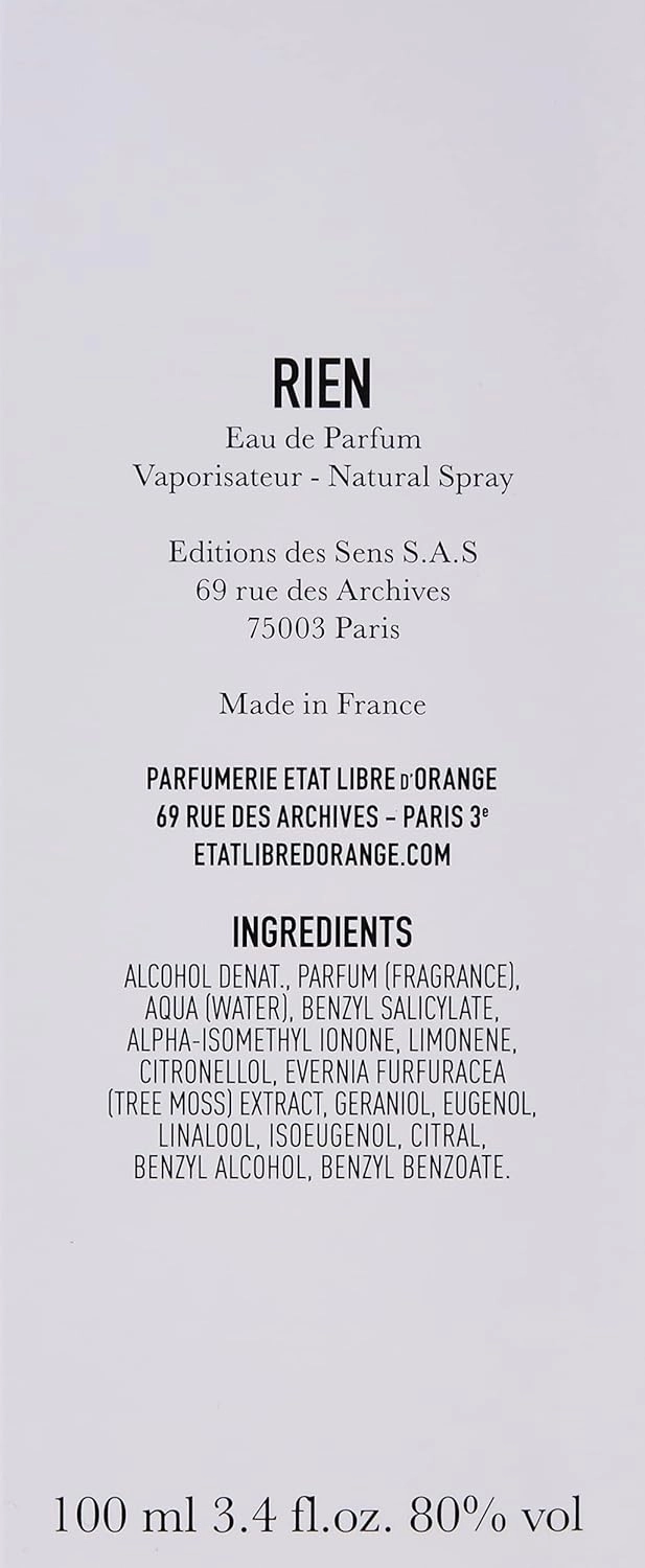 Rien Eau de Parfum 100 ml