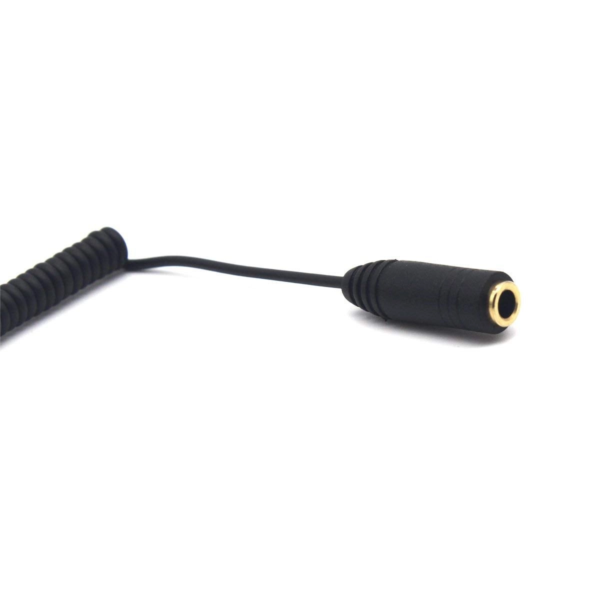 3.5mm TRS Extension Audio Coiled Cable - 30cm Pack