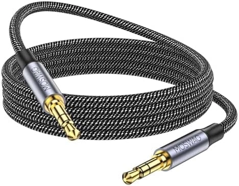 MZA STORES 3. 5mm Audio Aux Jack Cable - Nylon Braided Stereo