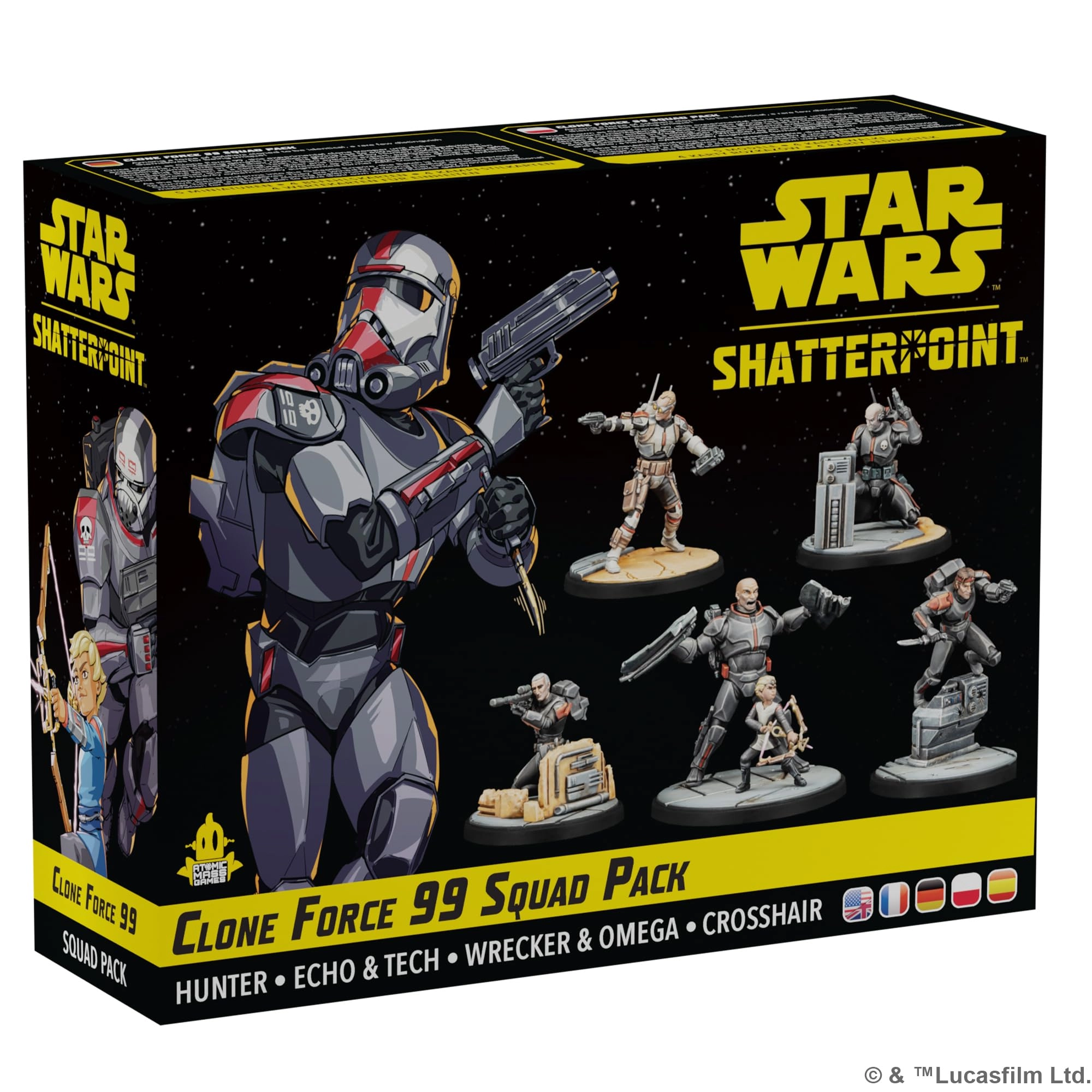 Atomic Mass Games Star Wars Shatterpoint Clone Force 99 Squad Pack