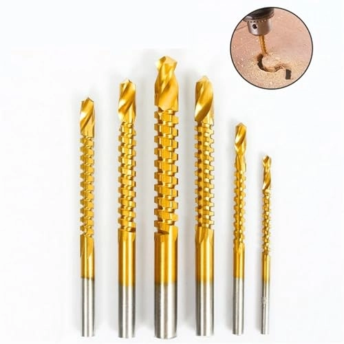Saw Drill Bit Set - 3/4/5/6/6.5/8 mm