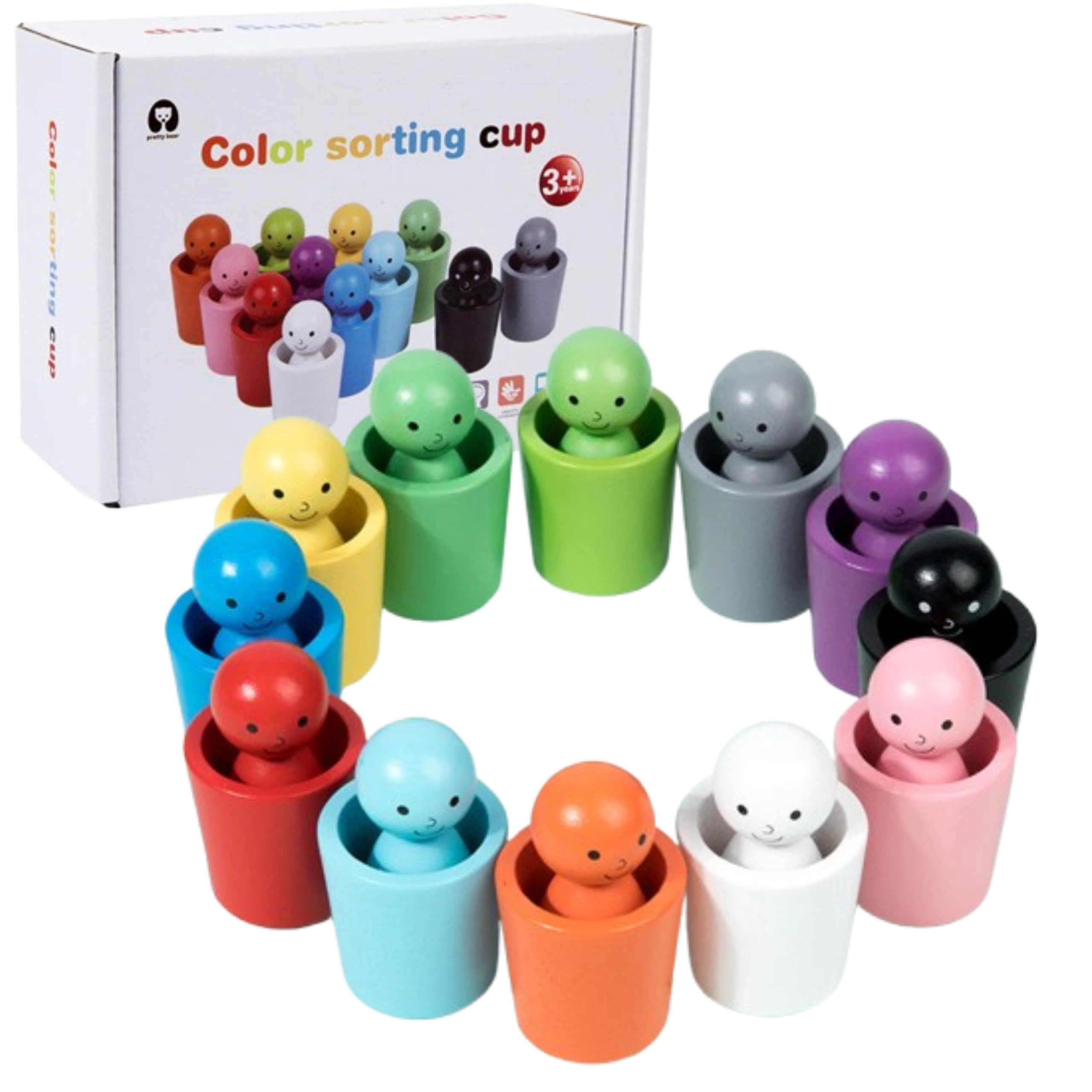 rithvi store Colour sorting cup - 3 years and up
