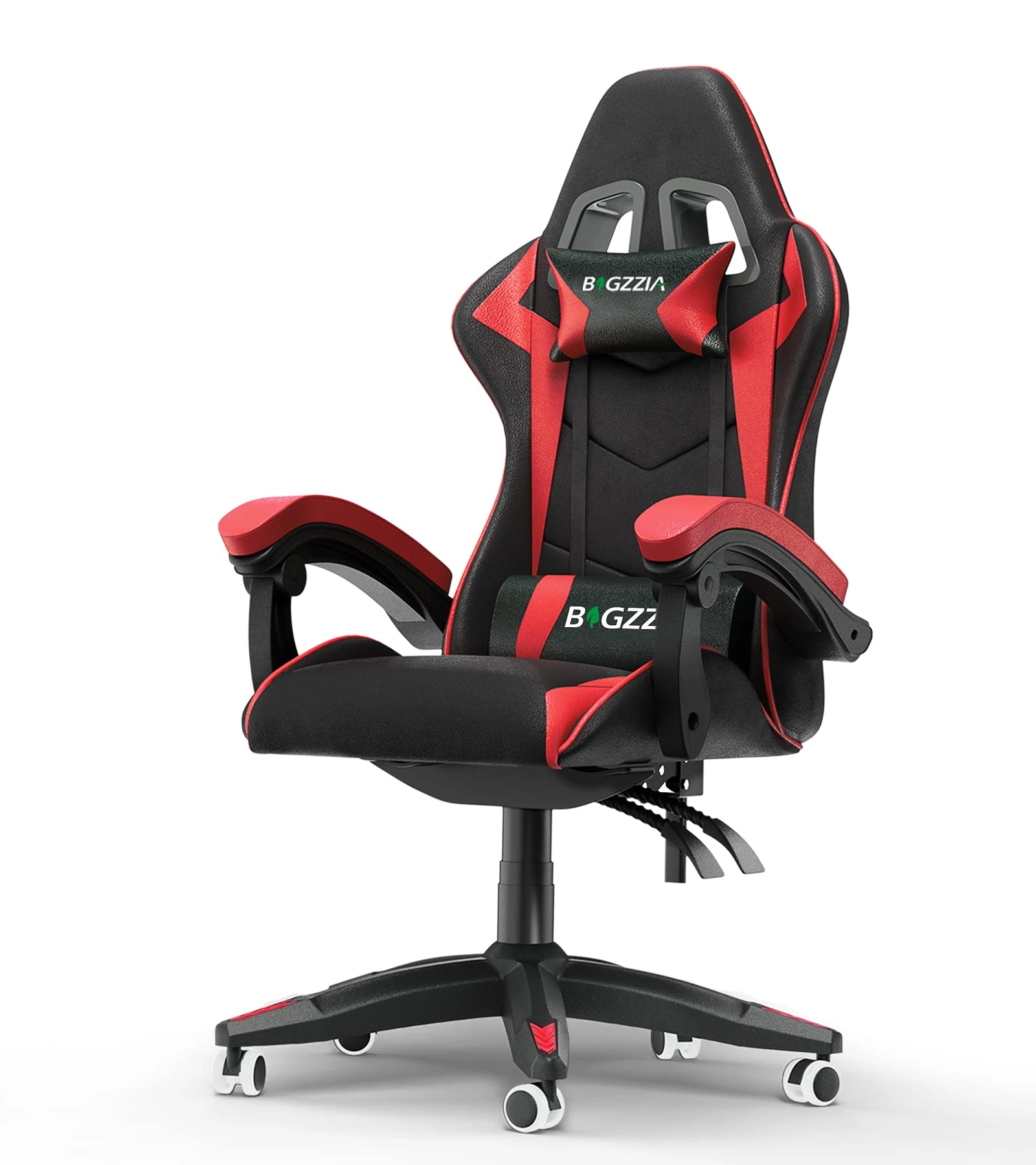 white LED gaming chair - RGB Reclining PU Leather