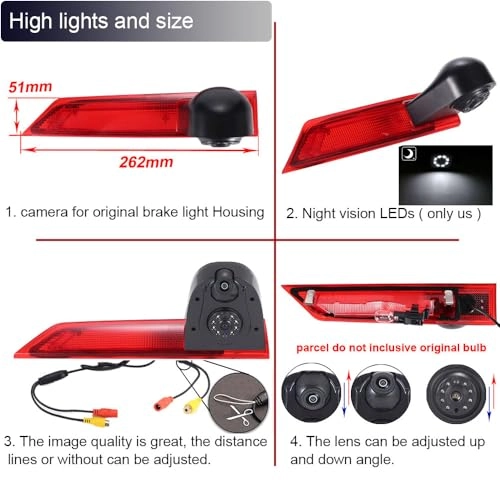 rear view camera - Night vision 1280 x 720 pixels