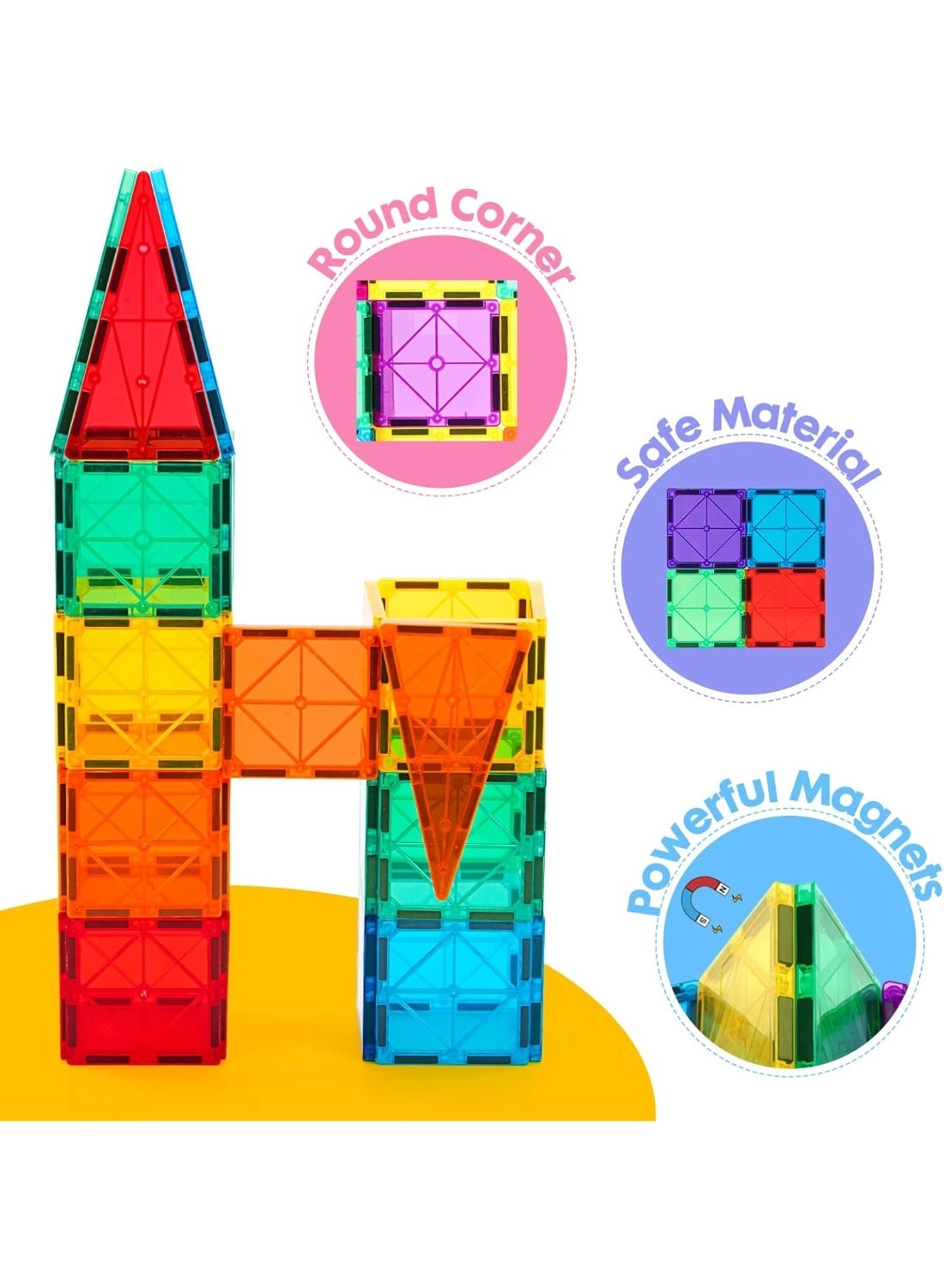 Magnetic Tiles - 136 pcs