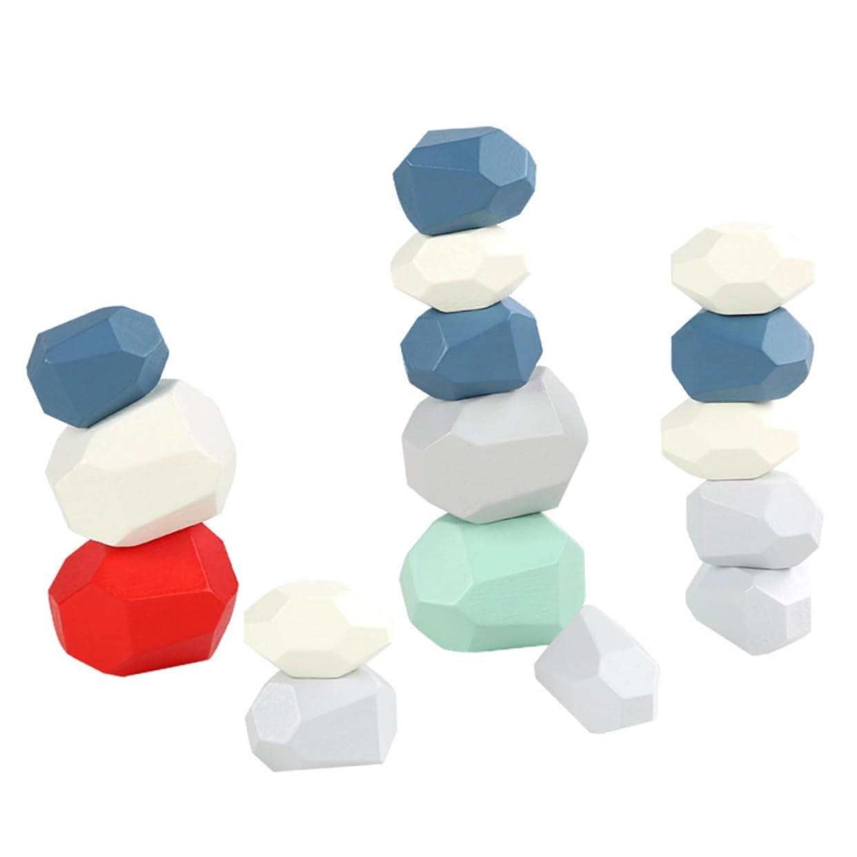 BESPORTBLE Wooden Building Blocks - 16 pcs