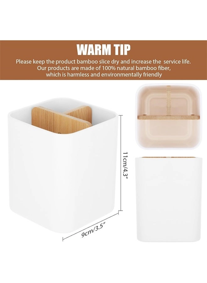 Bamboo Toothbrush Holder - 3 Slots