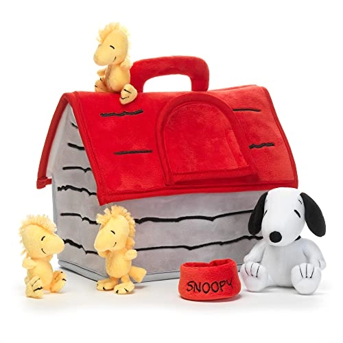 Snoopy doghouse - Interactive Plush + Snoopy + Woodstock + Doggie bowl