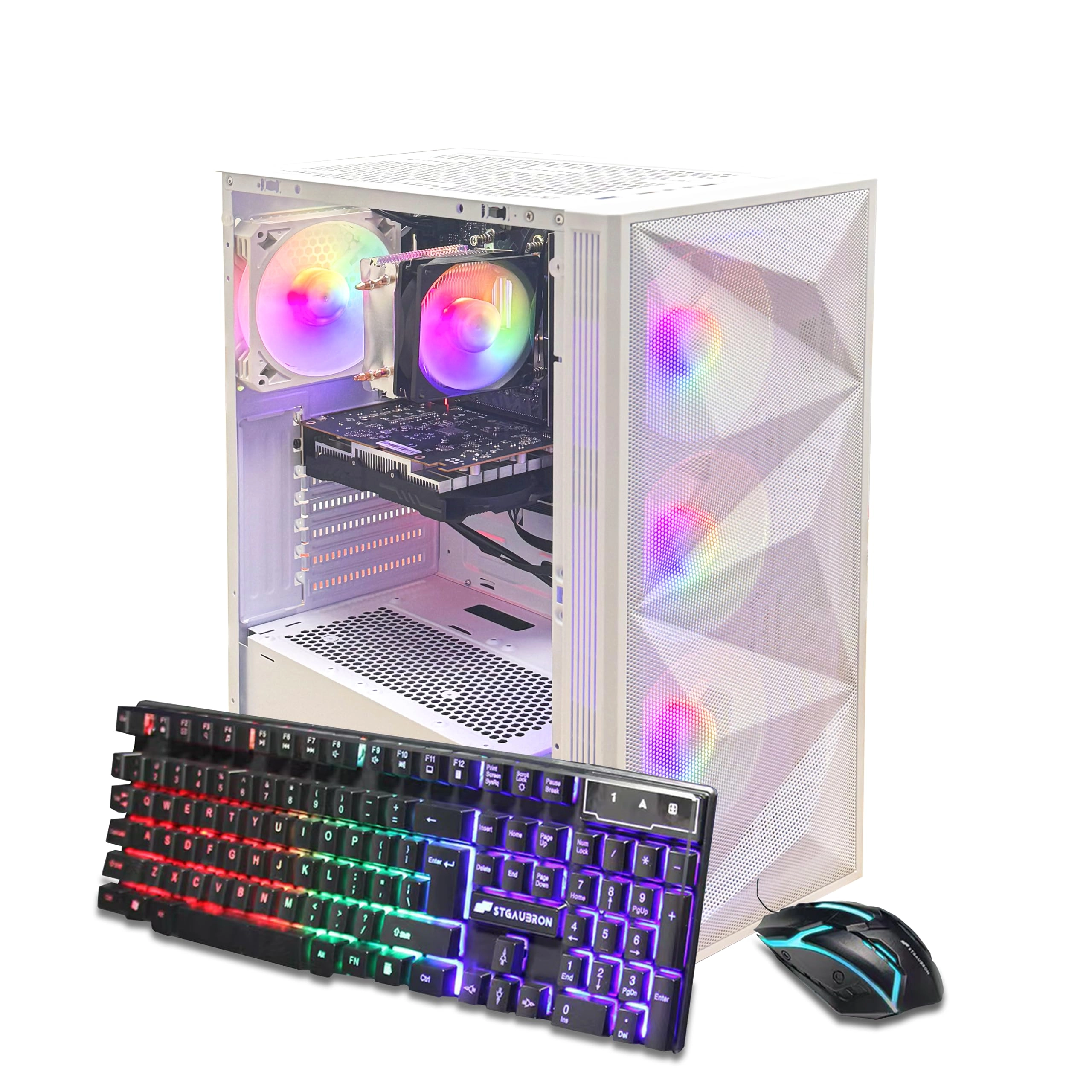 STGAubron Gaming PC Desktop - AMD Ryzen 5 5600GT 16G 1T