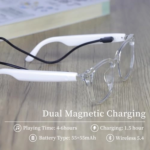 Bluetooth Audio Glasses - Anti-Blue Light Semi-Open-Ear IPX5 Waterproof