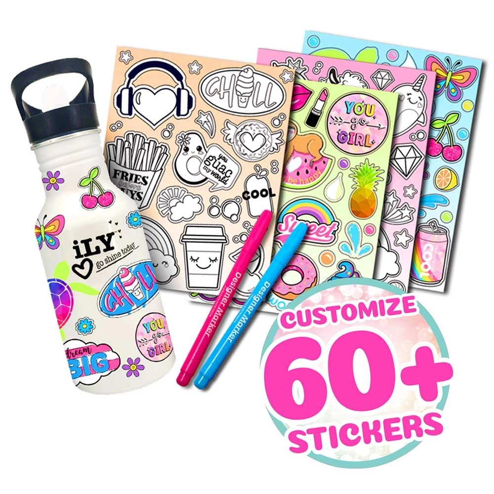 Ily Colour Personalized Water Bottle