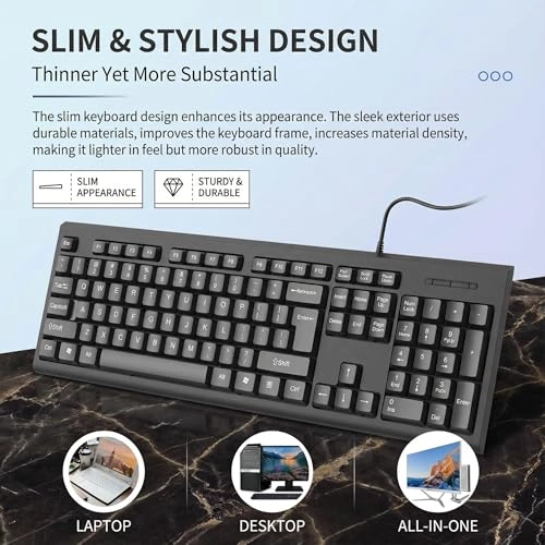 Ultra-Slim Wired Keyboard - Wired