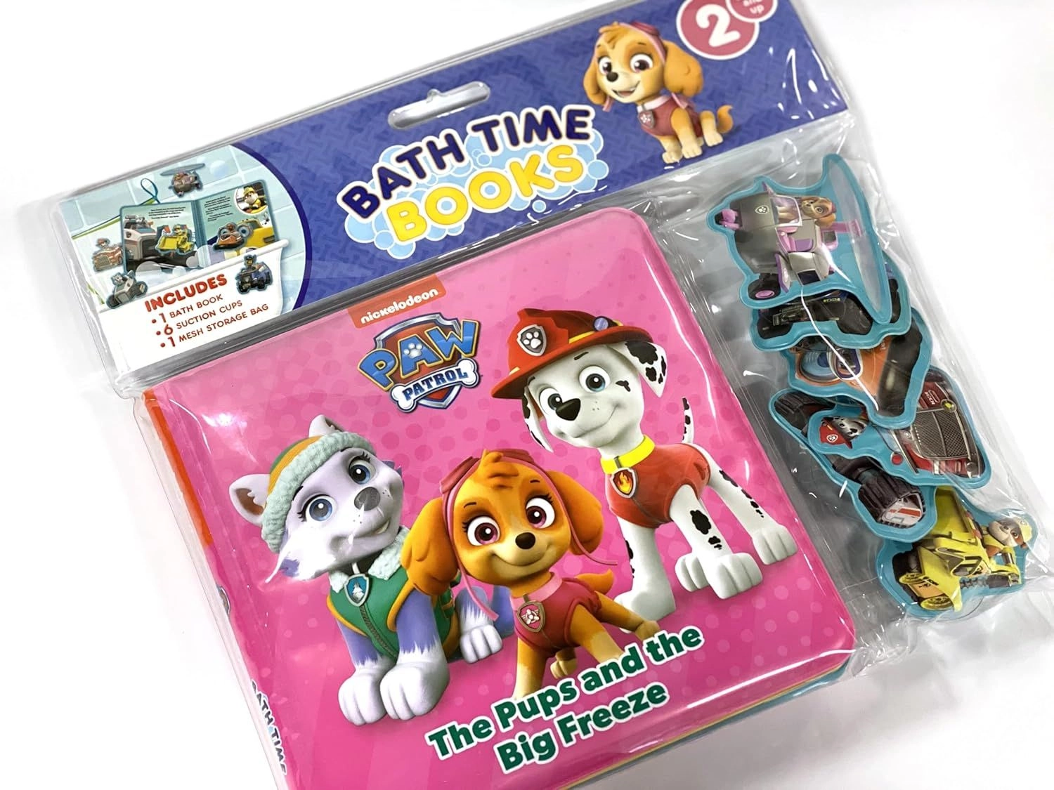 Paw Patrol Girls Bath Time Books - Eva Bag Edition 9 x 2 x 9 in.