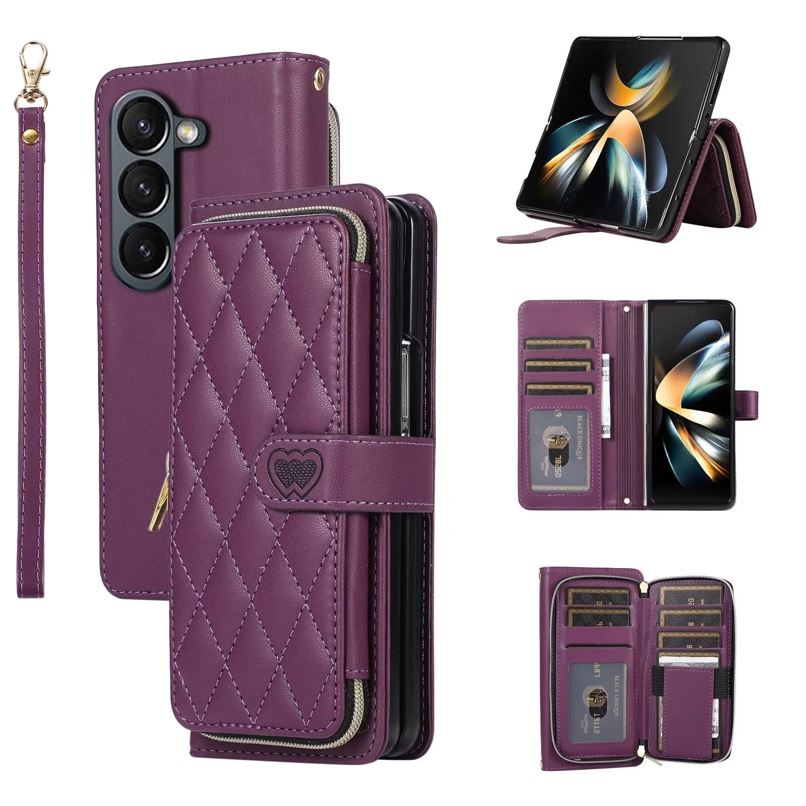 Miagon Case for Samsung Galaxy Z Fold 5