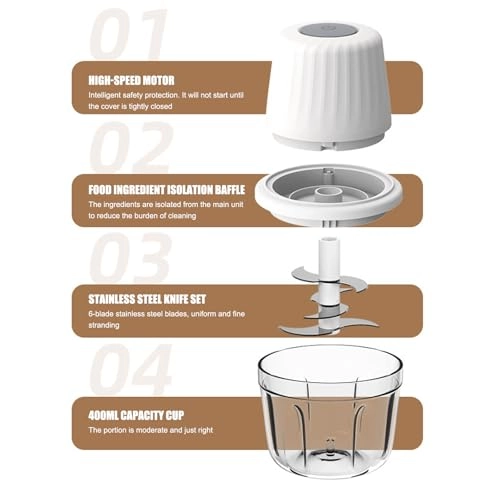 Onion Chopper - 400 ml Battery