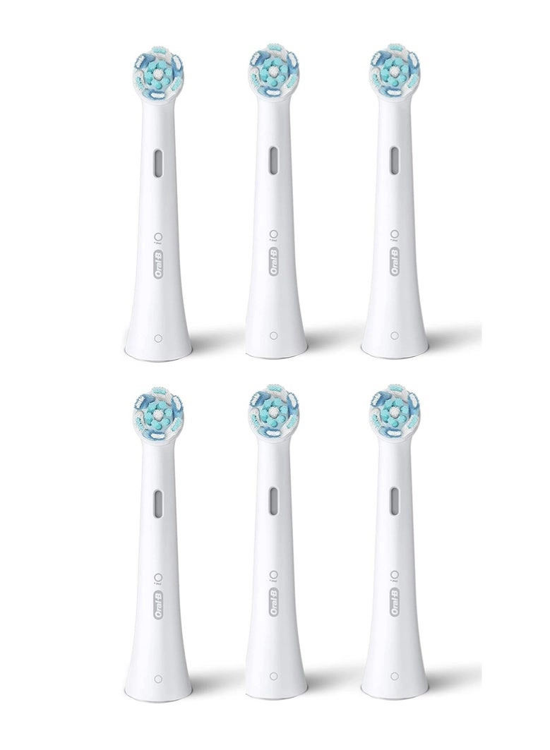 iO Ultimate Clean Replacement Brush Heads - 6 Count White