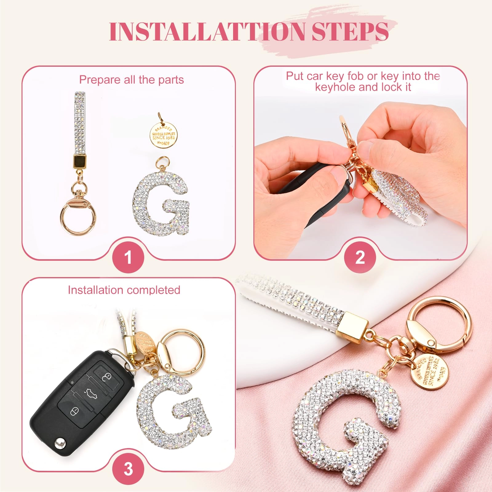 Initial Letter Keychain