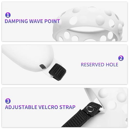Touch Controller Grip Cover - Oculus Quest 2 Black + Adjustable Knuckle Strap