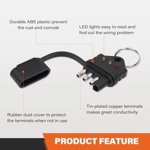 4 Way Flat Trailer Circuit Tester