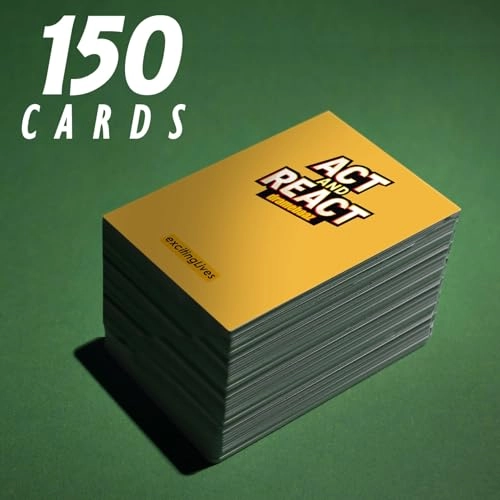 Act and React Charades - English 18 months and up 150 pieces