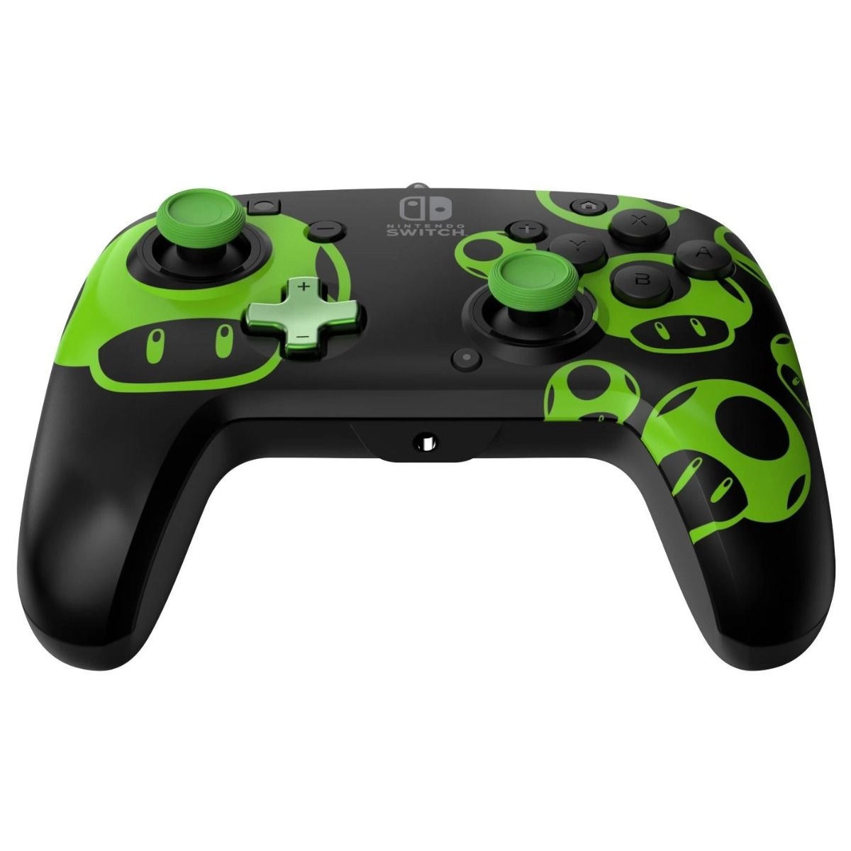 Nintendo Switch Sheikah Shoot Rematch Glow Wired Controller Black/Blue