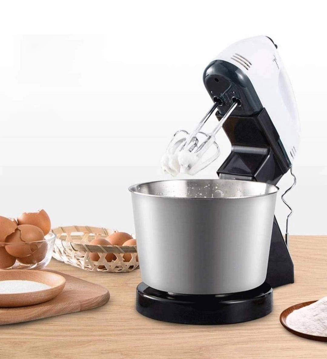 Neonics Electric Hand Mixer - 7 Speed Stainless Steel Bowl