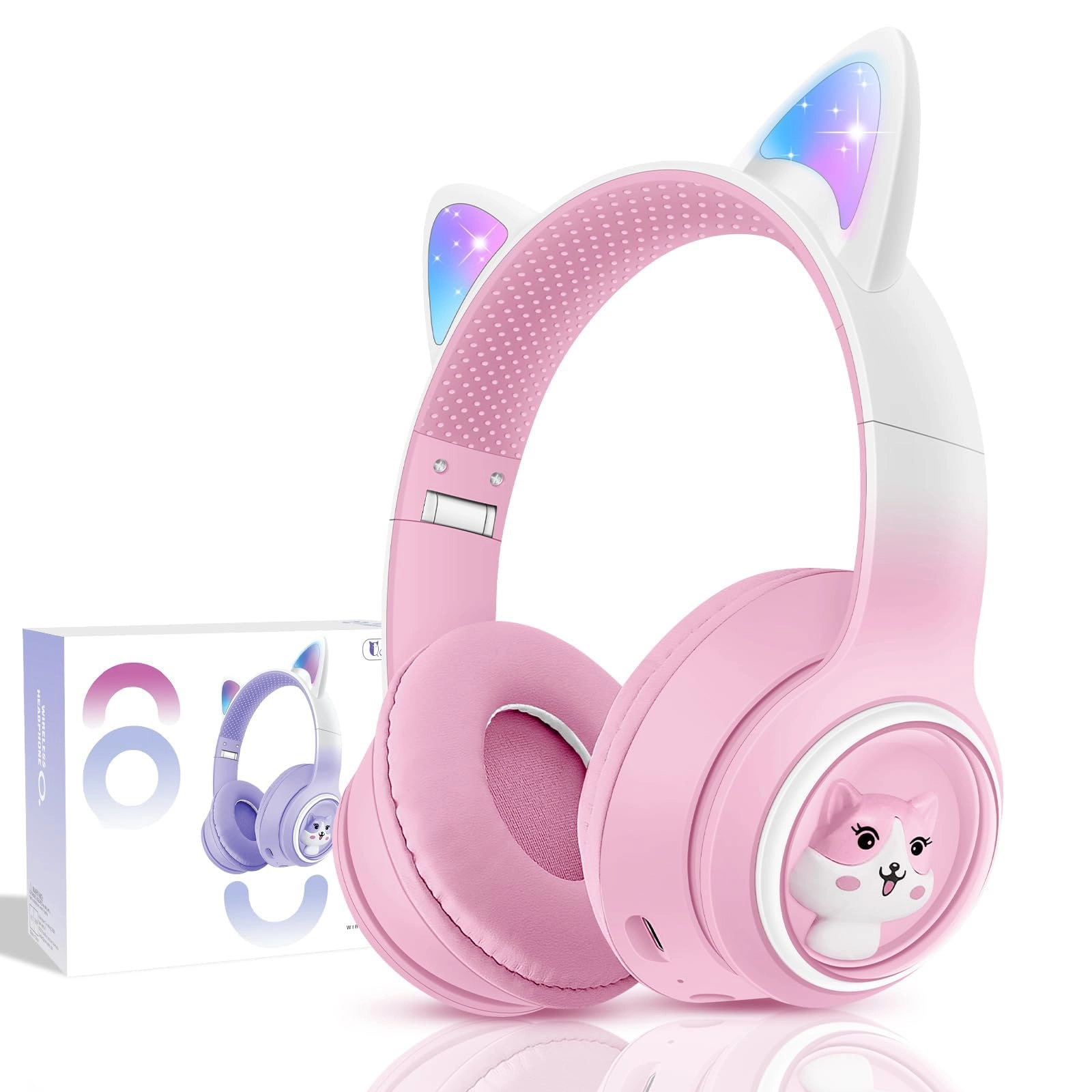 Bluetooth Cat Ear Headphones Wireless Headphone