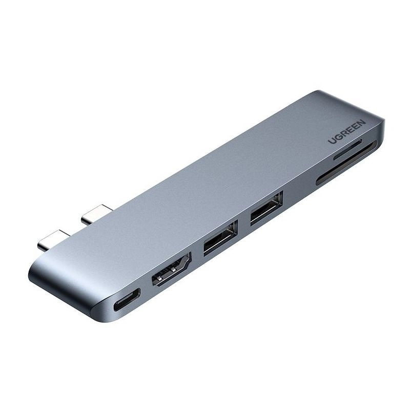 Ugreen 6in2 HubDual USB-C to HDMI - USB 3.0 SD Card Slot TF Card Slot