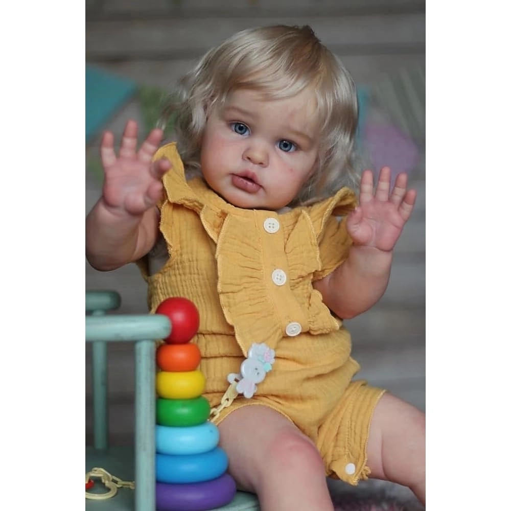 Anano Reborn Baby Doll - 24 in Silicone Vinyl Toddler Girl Ages 3+