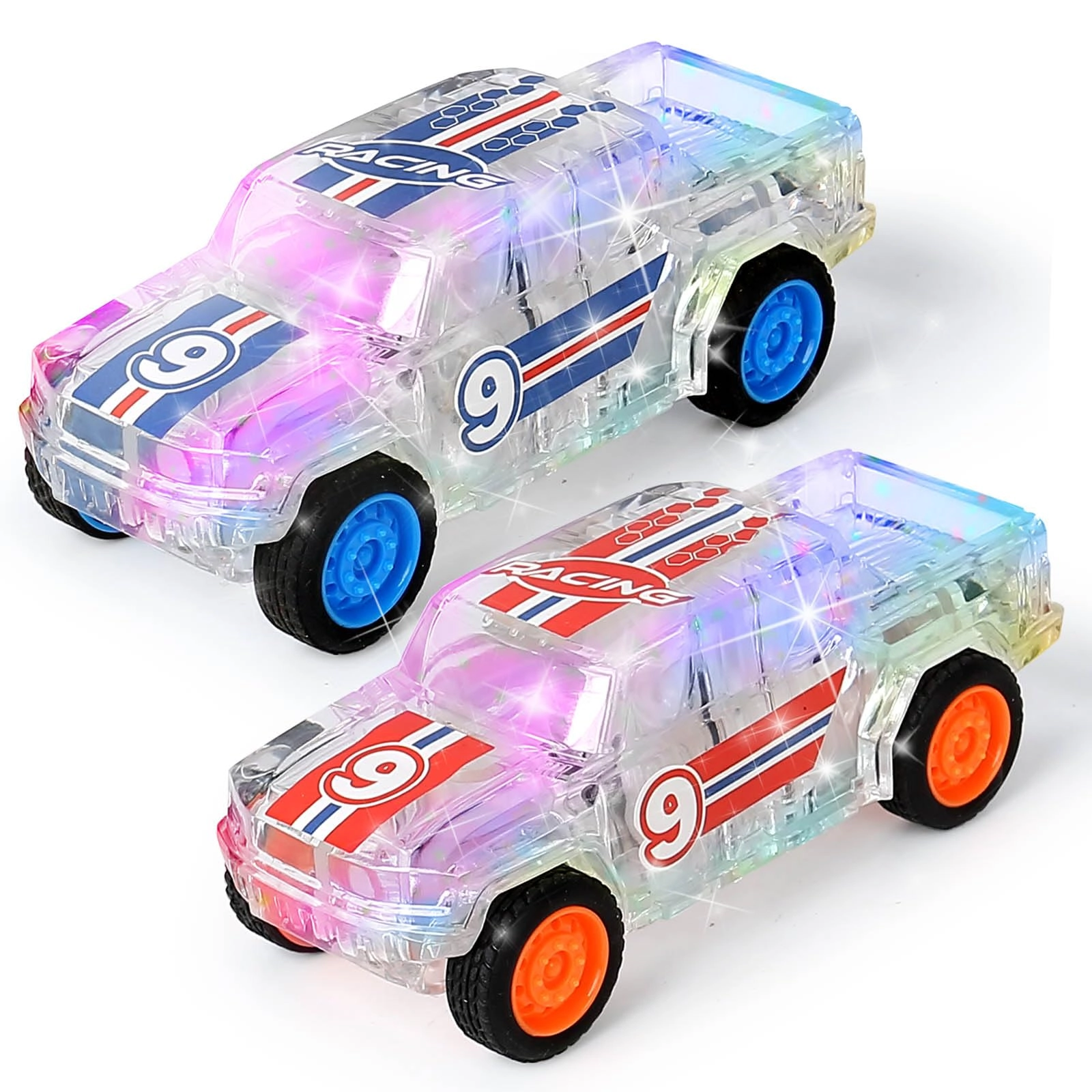 lidi L900 Light Up Pull Back Cars - 3 years+ 2 pieces