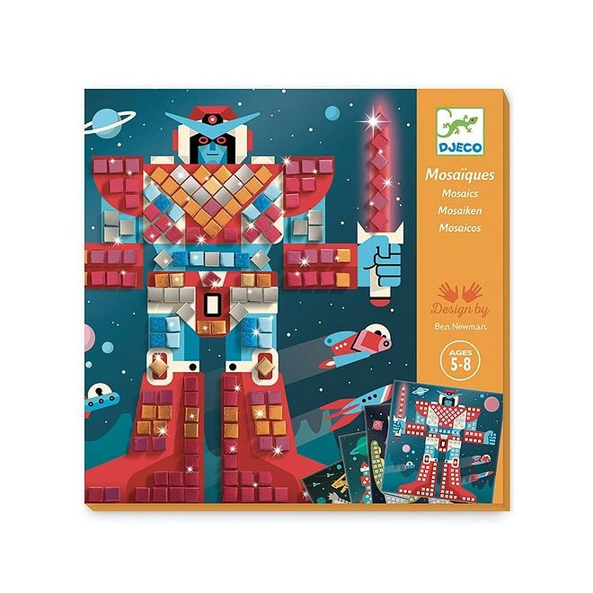 Space Battle Mosaic - 5 Years+ 20 x 20 cm