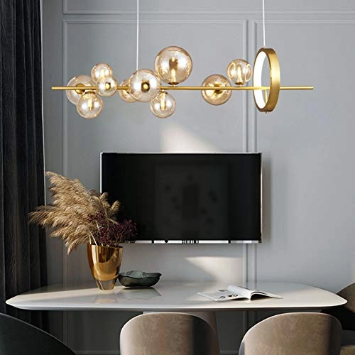 Edison Lamp Shade - G9 Electroplating bronze and amber