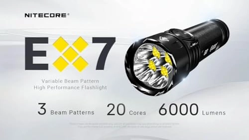 EX7 Flashlight Rechargeable (6000lm)