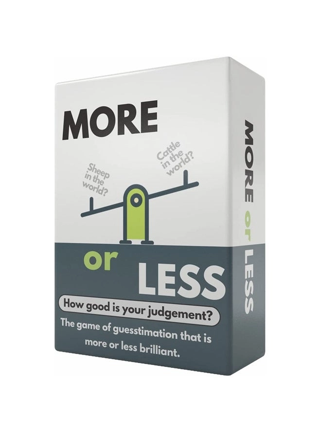 halamodo More Or Less? ：How Good Is Your Judgement? - Card Game