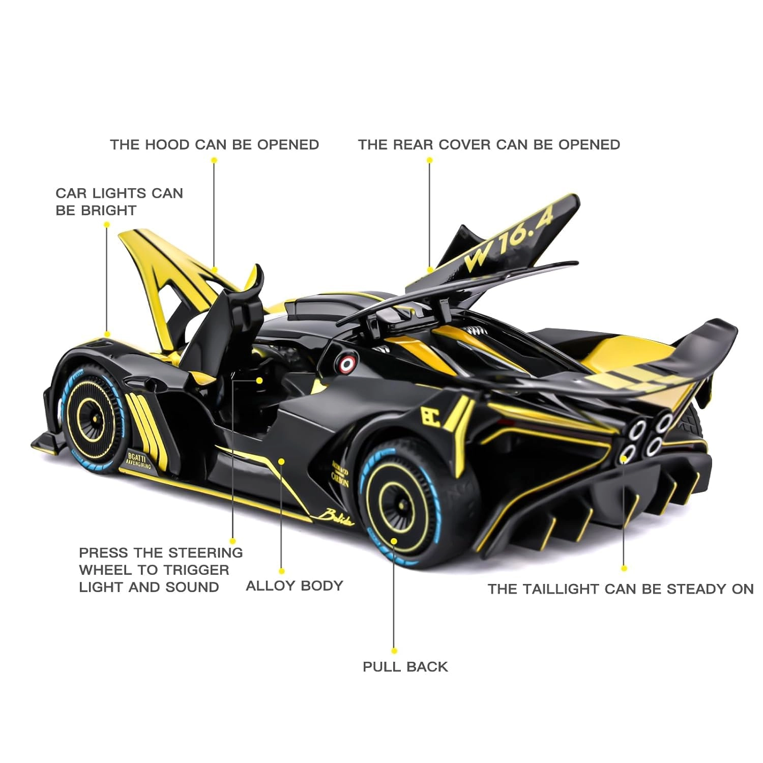 Bugatti Bolide - 1:24 Metal