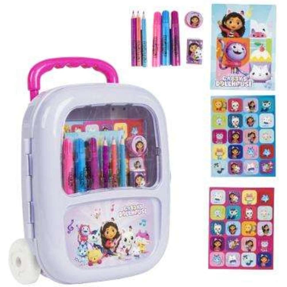 Cerdá Trolley Colorable Stationery Set - 3 colored markers 3 colored pencils