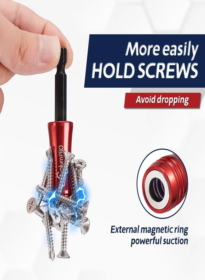 Screwdriver Bit Holder - Strong Magnetic for Impact Driver + PH2 Bits - Three 25 MM