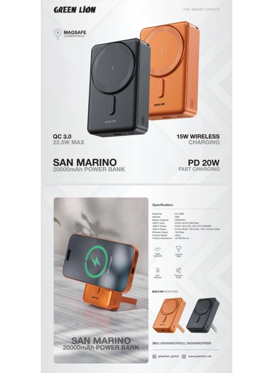 Monaco - 20000mAh Wireless Charging