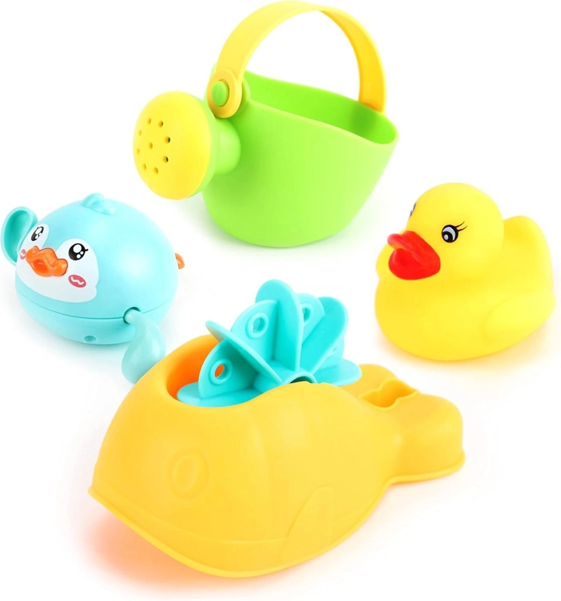 MOON Mini Floating Duck - 4 Pieces Multi Colour