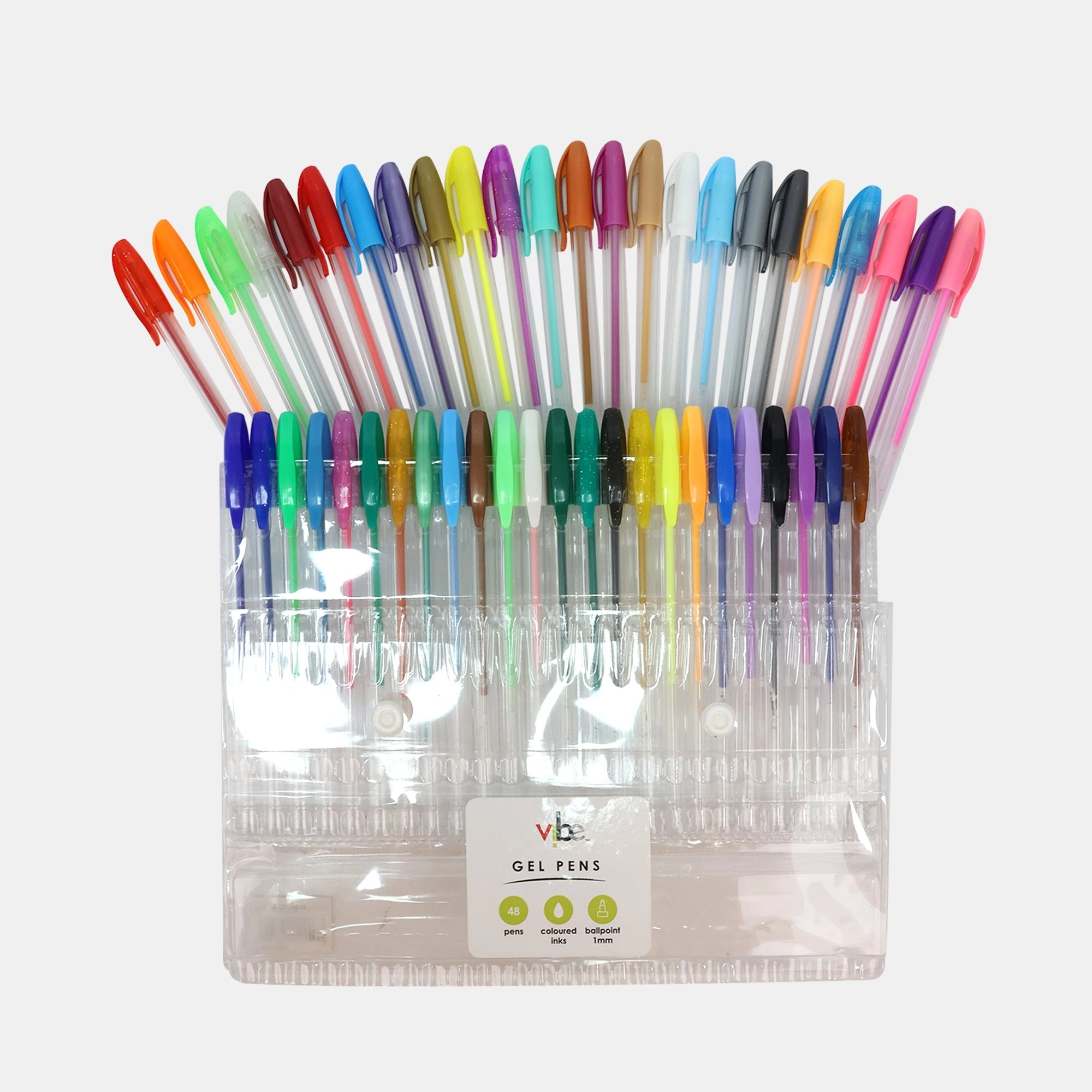 Gel Pens - 48 pcs 1.0mm