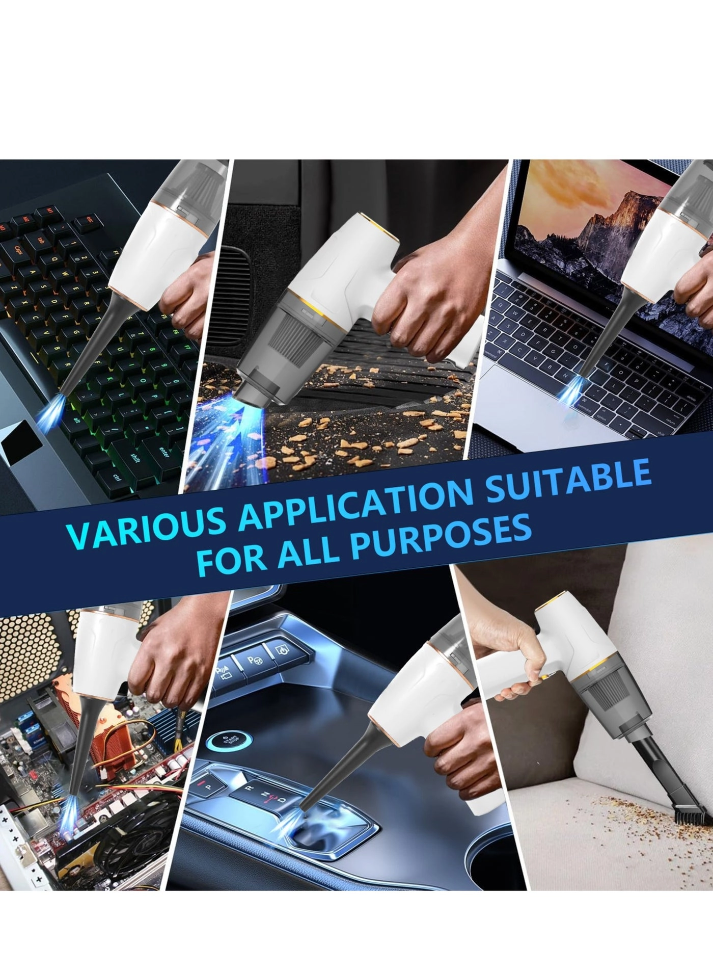 Car Vacuum Cleaner - Cordless 12000PA