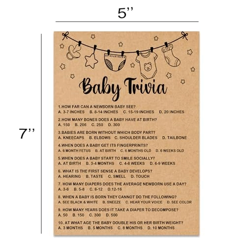 Baby Shower Game - 30 Cards