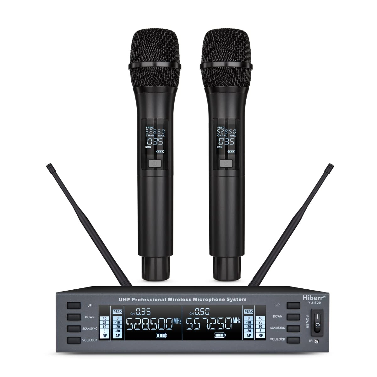 Hiberr Electronic Technology Co.,Ltd. Vocal Wireless Microphone - Dual Channel UHF