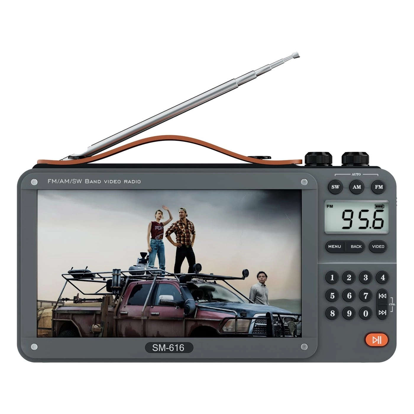 Video Radio - 720P 7Inch AM FM Bluetooth